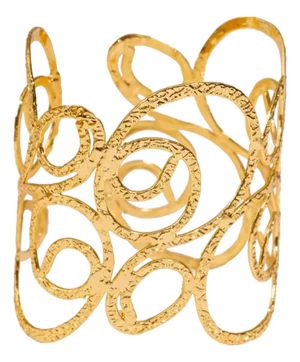 Golden Whispers Arm & Cuff Bracelet