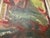 1960s Vintage Abstract Painting With Craquelure in Original Wood Frame For Sale - Image 5 of 14