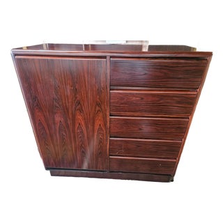 Vintage Mobican Danish Modern Style Rosewood Gentleman's Chest For Sale
