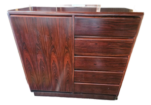 Vintage Mobican Danish Modern Style Rosewood Gentleman's Chest