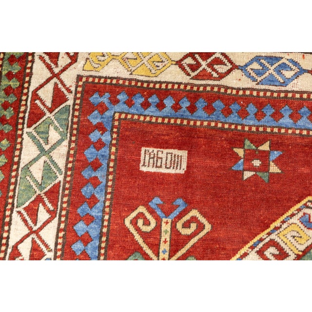 Antique Caucasian Kazak Rug 5'8" X 9'10'' For Sale - Image 9 of 13
