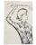 Cream Mid-Century Fashion Illustration Sketch, 1960 — Original Magazine Advertising Art For Sale - Image 8 of 11