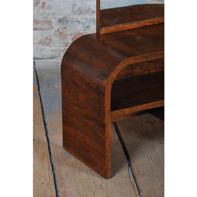 Czech Art Deco Dressing Table in Walnut Veneer, 1930s For Sale - Image 6 of 18