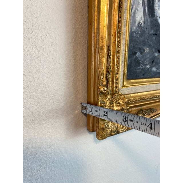 Original Abstract Expressionist Oil Painting in Ornate Vintage Gilded Frame by Francisco Peña 2026 For Sale - Image 9 of 10