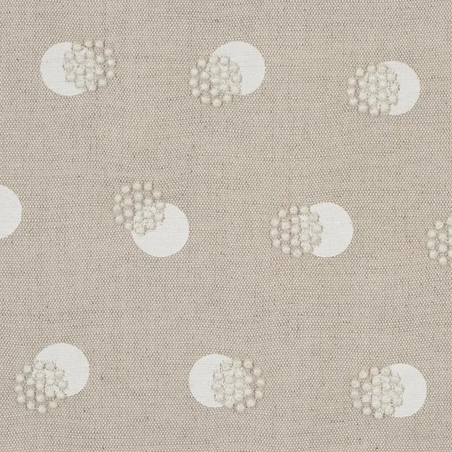 Sample - Schumacher Taylor Embroidery Fabric in Ivory on Natural For Sale