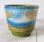Mid-Century Modern Vintage German Pottery Blue & Green Planter For Sale - Image 3 of 7