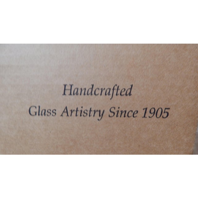 Fenton Art Glass Burmese Sculpture Santa Claus Figurine Serial #75 Hand Painted D. Fredrick For Sale - Image 12 of 15