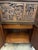 Vintage J L George Zee Style Chinese Figural Carved Teak Wood Flip Top Dry Bar Cabinet, Attributed For Sale - Image 9 of 18