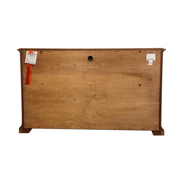Bernhardt Furniture Solid Cherry Italian Neoclassical Tuscan Style 68" Double Dresser 327-043 For Sale - Image 12 of 15