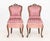 Magenta Pair of Victorian Style Walnut Slipper Chairs For Sale - Image 8 of 11