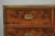 Campaign Antique English 4 Drawer Brass Banded Burr Walnut Campaign Chest Dresser For Sale - Image 3 of 15