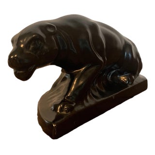 Earthenware Panther from Dubois, 1920s For Sale