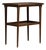19th Century France Rich Walnut Brown Carved Walnut Side Table With Shelf For Sale