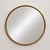 Hollywood Regency Round Wall Mirror in a Brass Frame, 1970s For Sale - Image 4 of 6