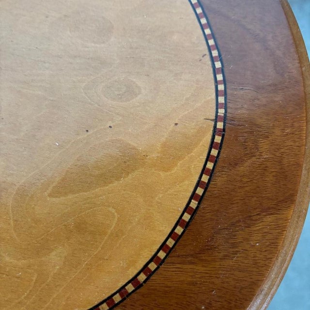 Small Louis XV Style Chest of 3 Drawers with Inlays For Sale - Image 9 of 12