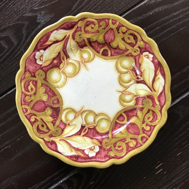 Handpainted Italian Versace Dessert Plates Set of 6 Chairish