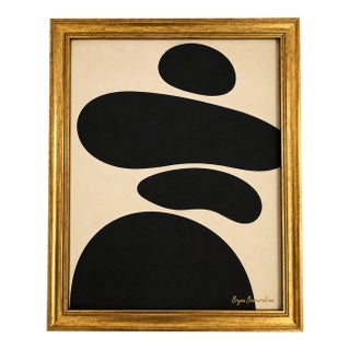 Title: Sculptural Silence , Framed Modern Painting by Bryan Boomershine For Sale