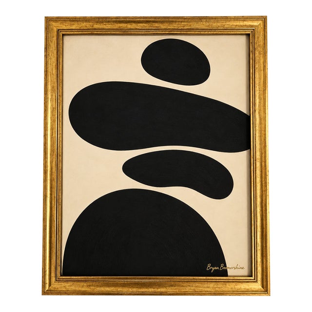 Title: Sculptural Silence , Framed Modern Painting by Bryan Boomershine For Sale