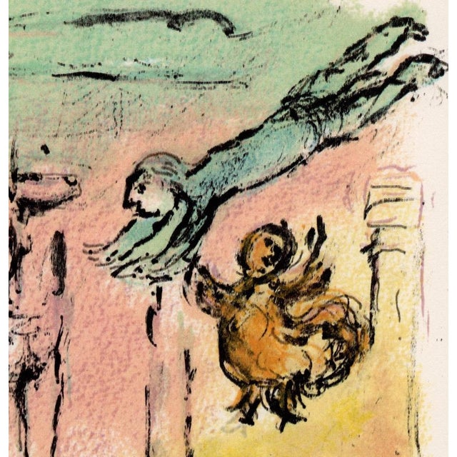 Marc Chagall, Ulysses' Bed from Odyssey, 1989, Lithograph For Sale - Image 4 of 11