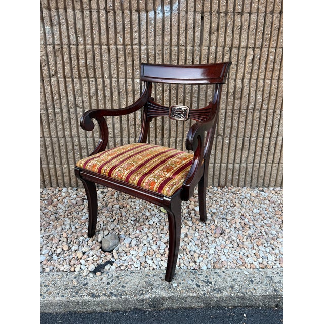 Mid 20th Century Regency Style Mahogany Dining Chairs- Set of 6 For Sale - Image 14 of 17