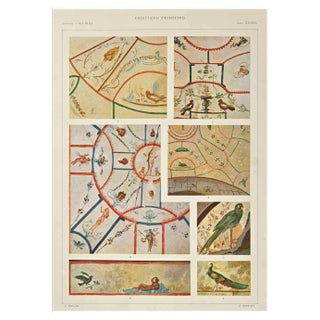A. Alessio, Christian Primitive Decorative Style, Chromolithograph For Sale