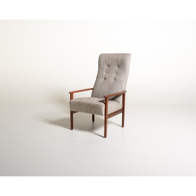 Scandinavian Teak Reading Chair, 1960s For Sale - Image 10 of 10