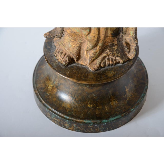 Gilt Bronze Quan Lamp For Sale - Image 4 of 8
