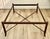 Faux Bamboo Metal Leather Coffee Table For Sale - Image 15 of 16