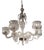 Murano Glass 6-Light Chandelier, 1940s For Sale