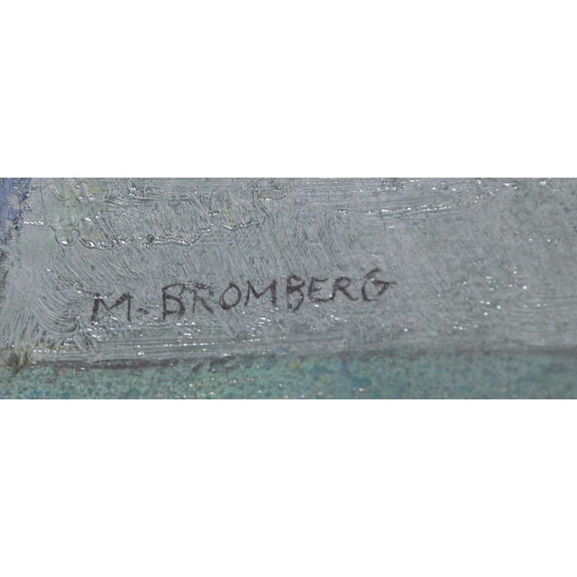 Cubist Abstract II by Miriam Bromberg Date: 1970s Oil on Canvas, signed l.r. Size: 24 x 30 in. (60.96 x 76.2 cm)