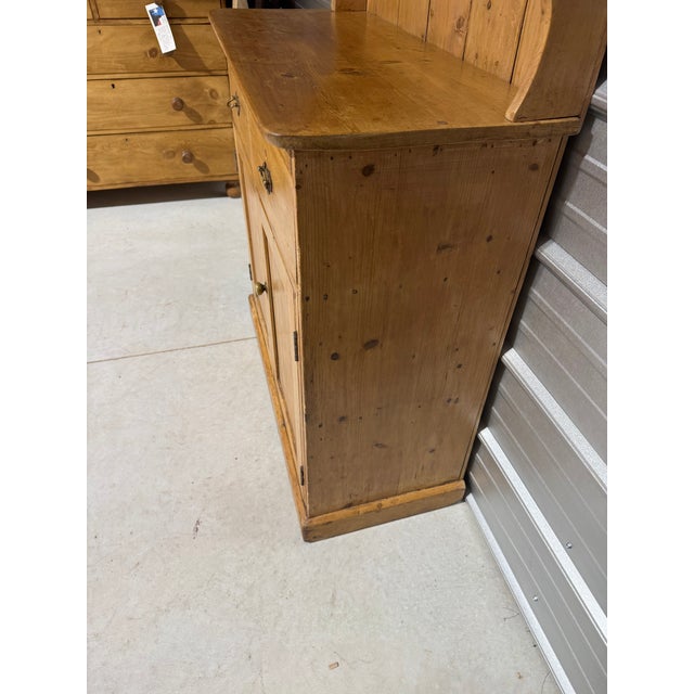 Antique Pine Two Piece Dresser From England For Sale - Image 12 of 18