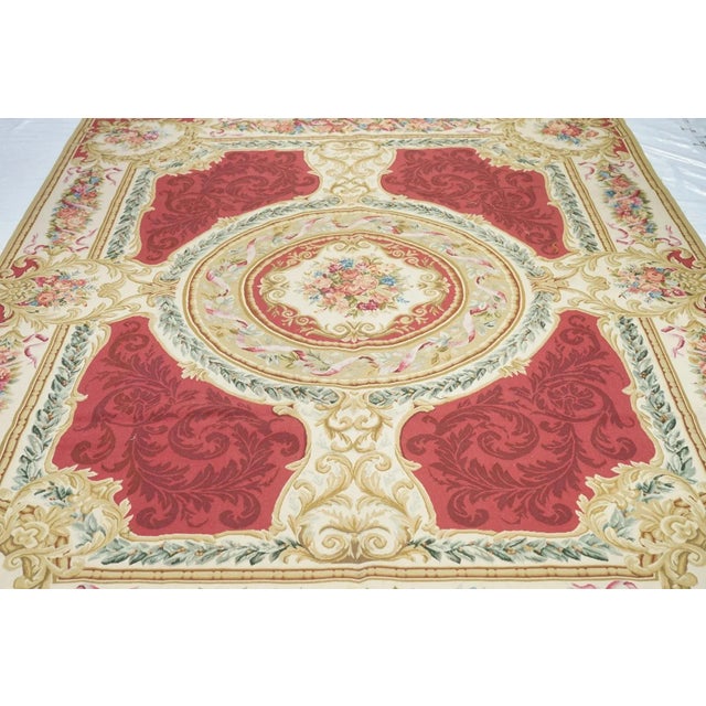 Aubusson Rug 7'5'' X 9'7'' For Sale - Image 4 of 6