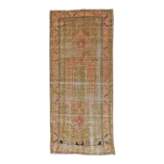 Distressed Vintage Persian Rug For Sale