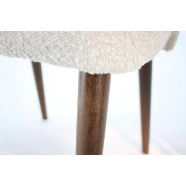 Beige Set of Side Chairs in Bouclé, 1960s For Sale - Image 8 of 10