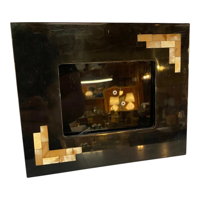 Vintage 1980s Black Italian Picture Frame For Sale