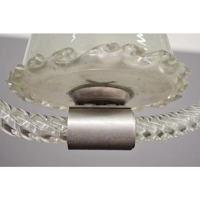 1950s Murano Glass Suspension Chandelier by Barovier & Toso, 1950s For Sale - Image 5 of 12