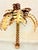 Gold Palm Tree Wall Sconces, 1970s, Set of 2 For Sale - Image 8 of 14
