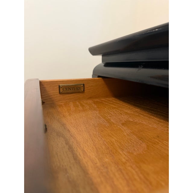 Black 1980s Century Furniture Chin Huan Desk For Sale - Image 8 of 10