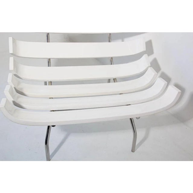 Early 21st Century Costela Style Lounge White Chair After Martin Eisler Carlo Hauner For Sale - Image 4 of 13