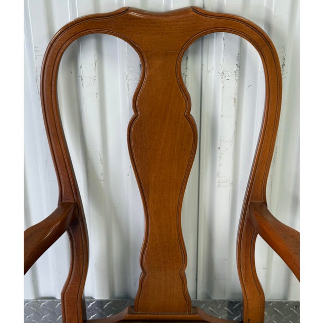 1990s Pair of Buying and Design Queen Anne Armchairs - Made in Italy For Sale - Image 5 of 9