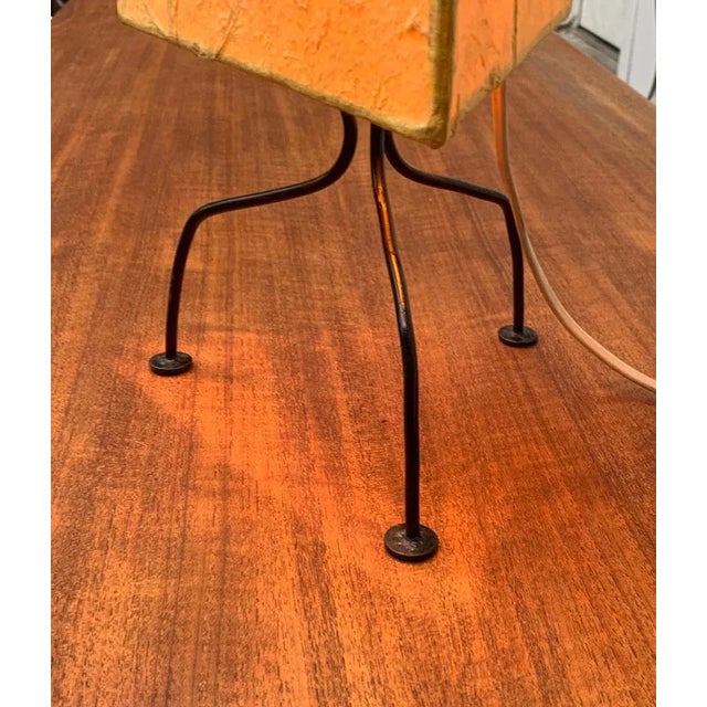 Mid-Century Tripod Paper Table Lamp For Sale - Image 11 of 18
