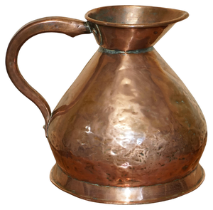 Victorian Hallmarked & Stamped 2 Gallon Copper & Brass Pitcher