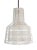 Handcrafted in the Philippines from malleable galvanized iron wire, the Section Pendant by Schema for Oggetti features an...