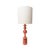 Pamela gm table lamp in solid beech with lacquer and aj linen by popus editions. Dimensions: ø 34.5 x h 87 cm. Materials:...