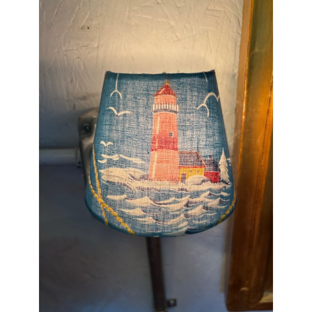A nightlight handmade from a vintage fabric