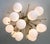 Not Yet Made - Made To Order 21st Century Mezzo Satin Brass Glossy White Murano Flush Mount by Fabio LTD For Sale - Image 5 of 8