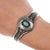 6" 40's-50's Navajo high grade turquoise sterling shadowbox stamed/twisted wire cuff bracelet. 6" including the gap, high...