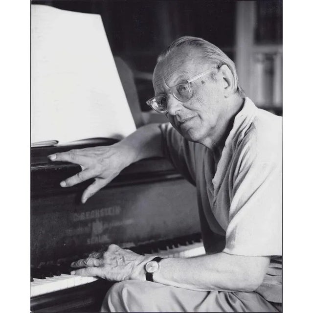 Carl Orff at the Piano 1968 – Original Vintage – Black & White Photographer Klaus Redenbacher This striking 1968 portrait...