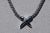 The Beachwood Canyon: Contemporary Platinum necklace featuring platinum cross at the base of the platinum popcorn chain....