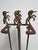 For sale is a stunning vintage brass fireplace tool set featuring three rearing unicorn figurine handles — a truly rare...
